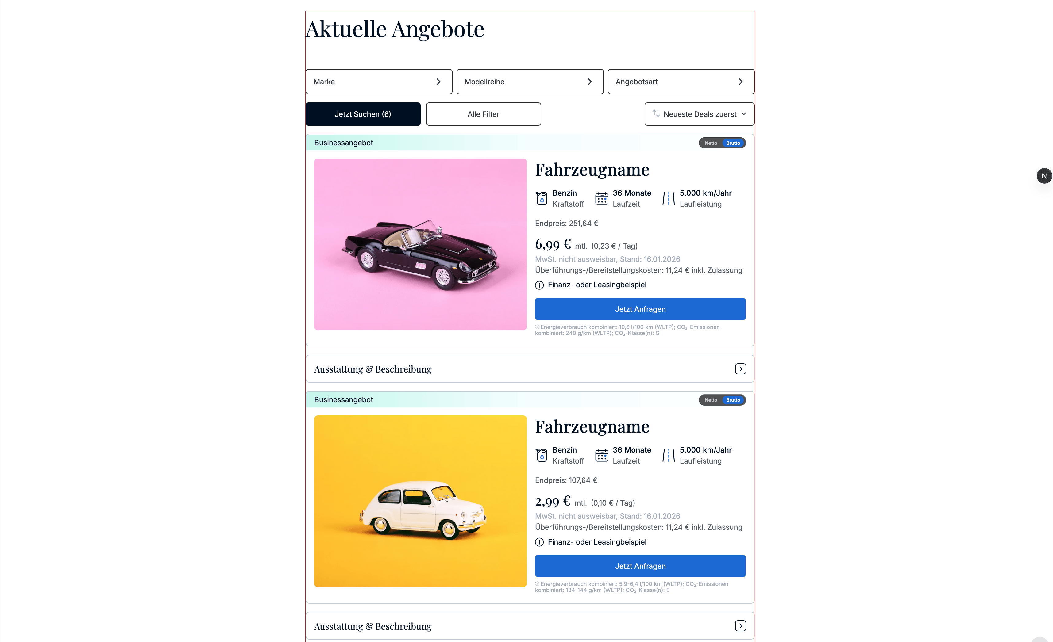 Car deal archive preview