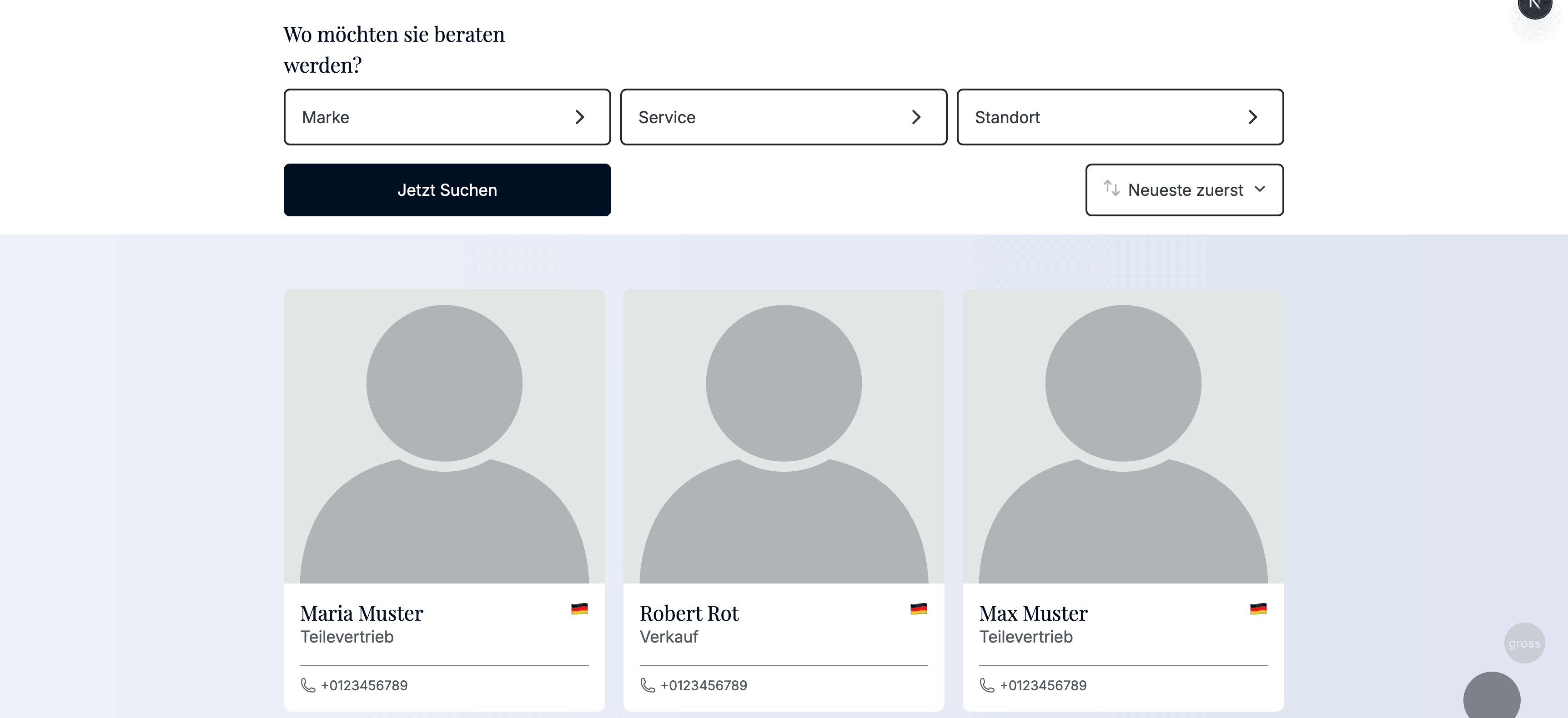 Contact person archive preview