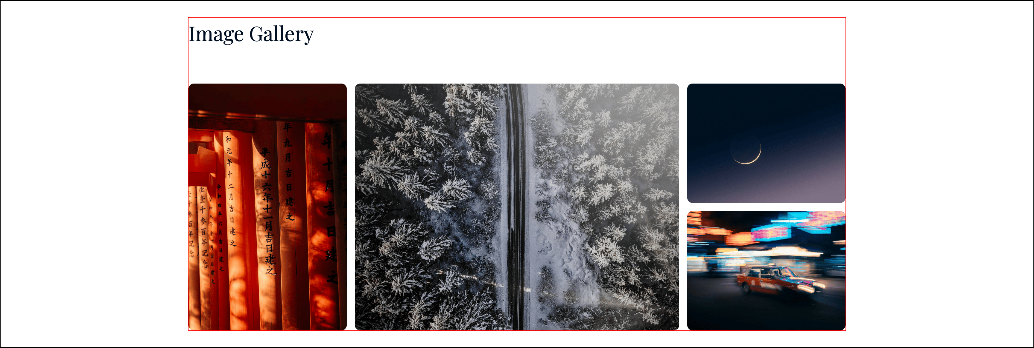 Image gallery preview