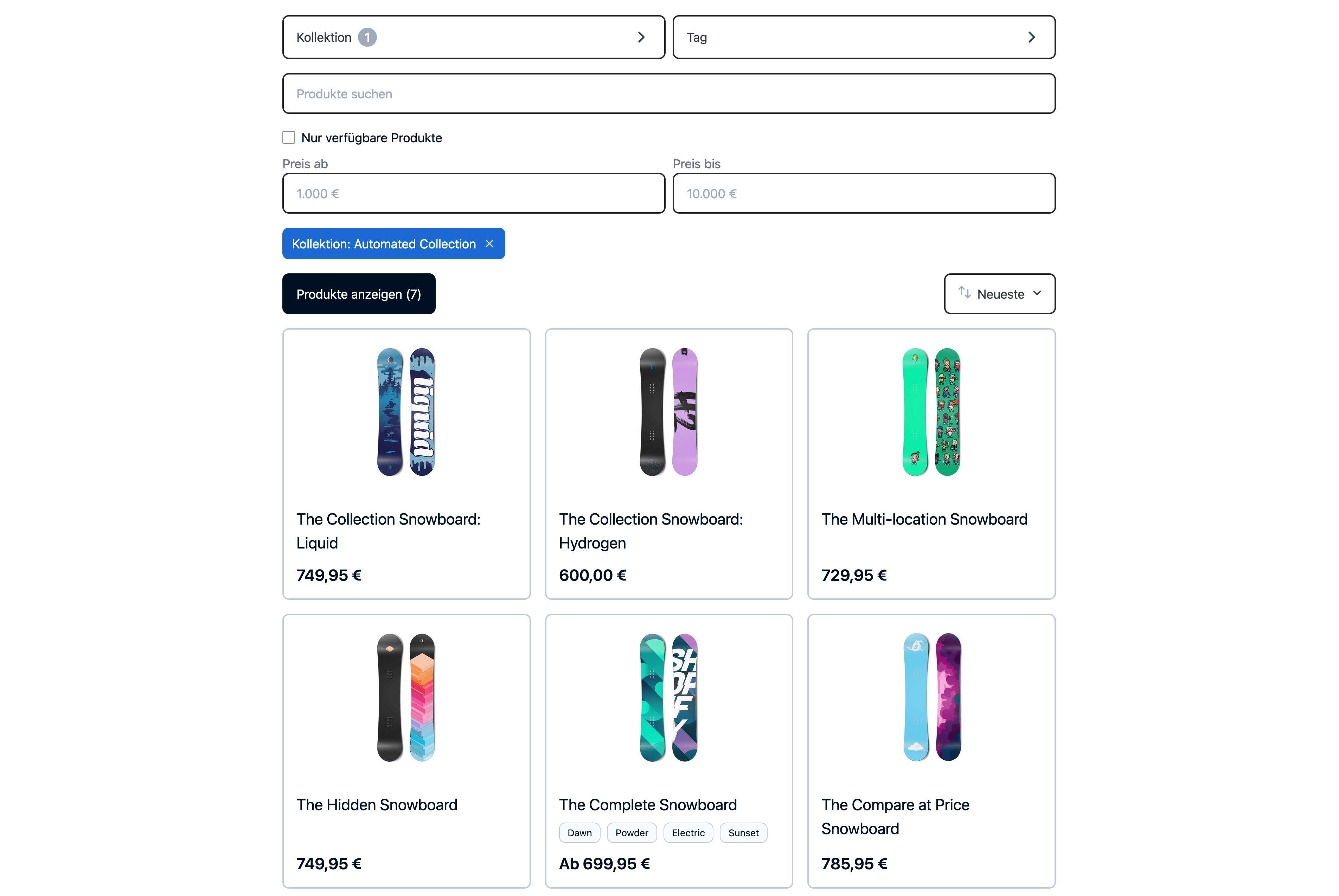 Product archive